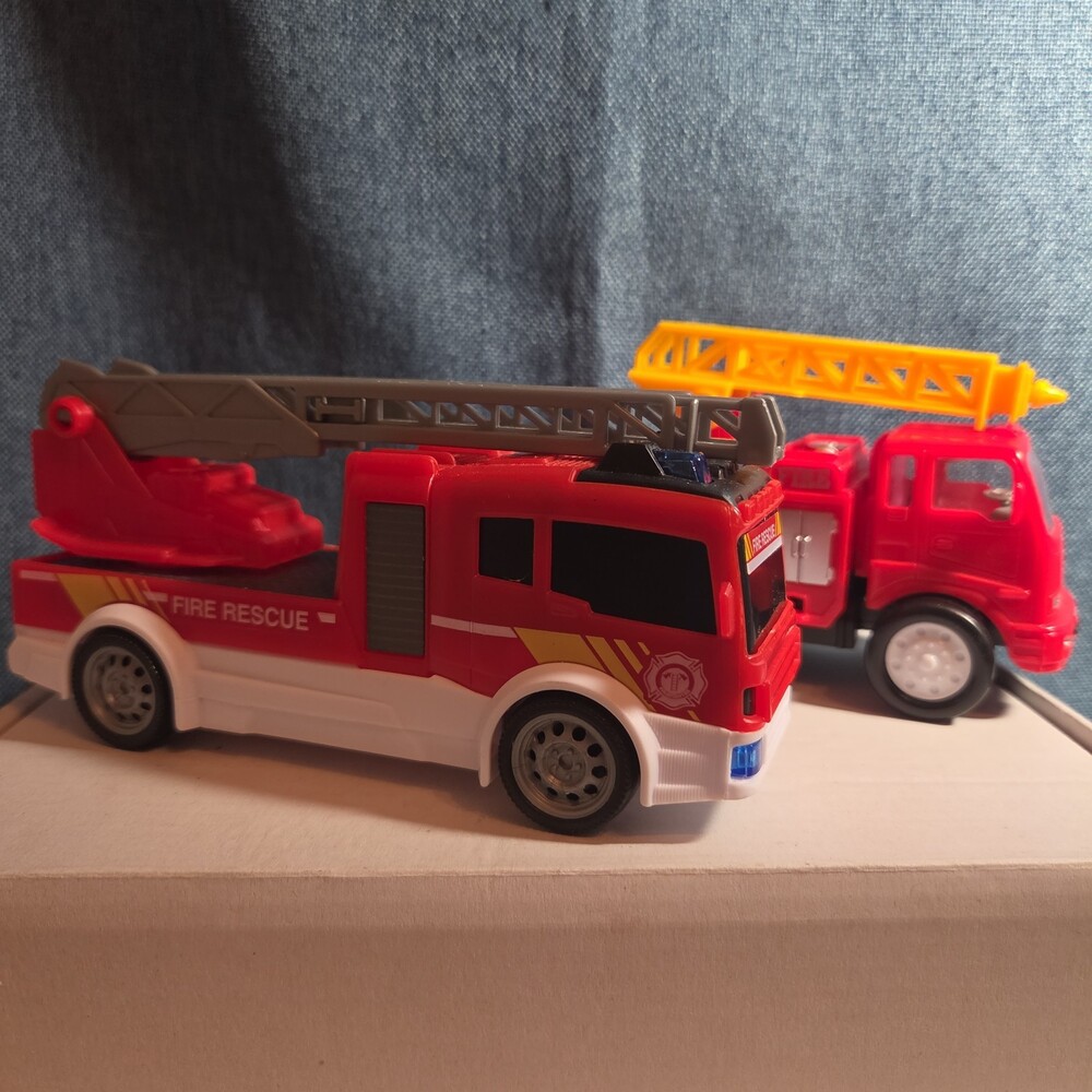 Fire Truck Ambulance Lot 6pc Emergency Rescue Play Set - Picture 5 of 16